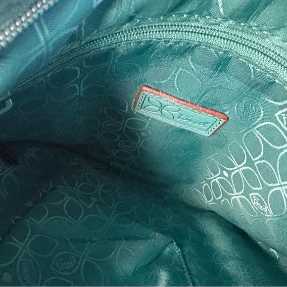 Fossil Teal Leather Crossbody Bag - Picture 11 of 12
